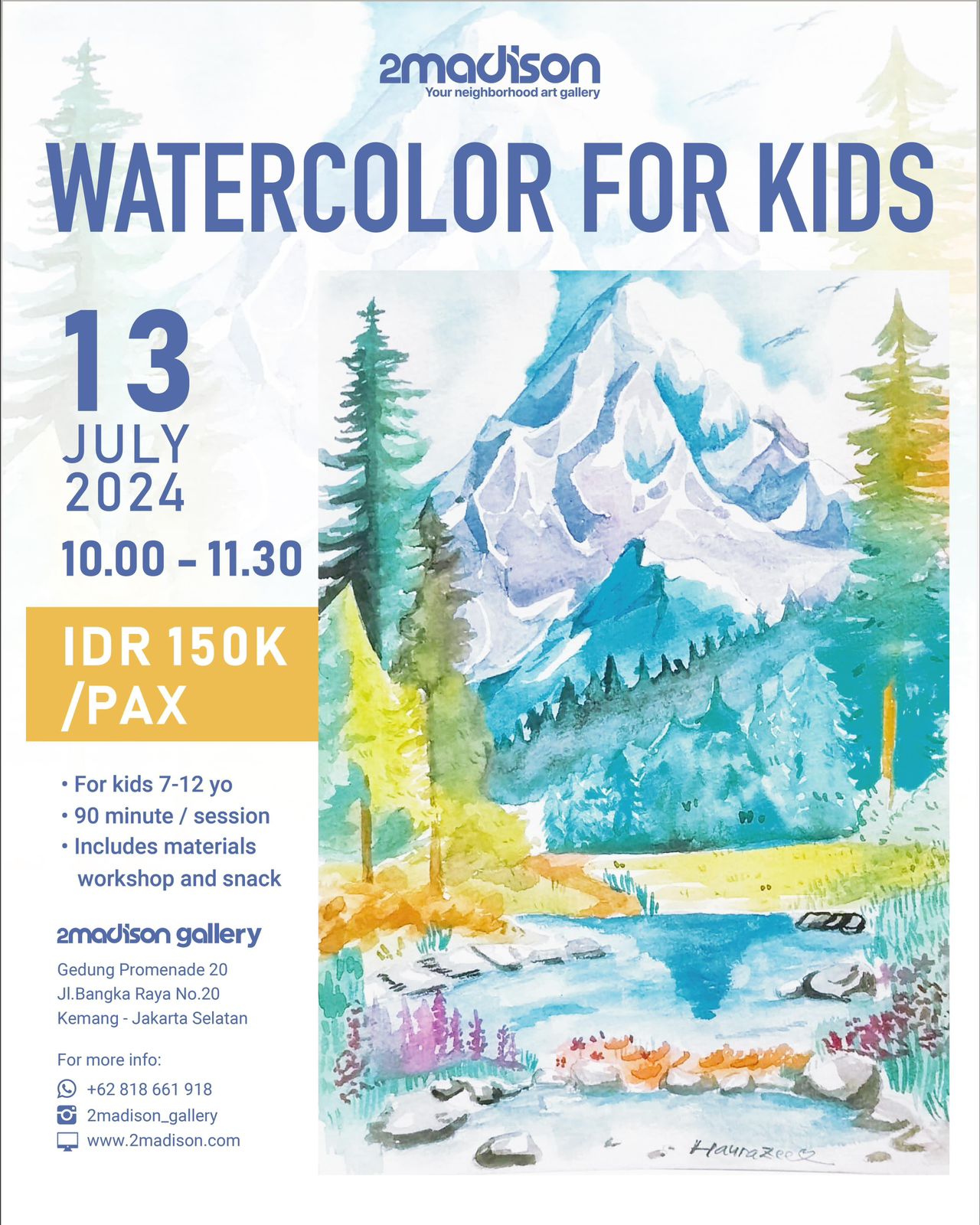 WATERCOLOR FOR KIDS "With Haura"