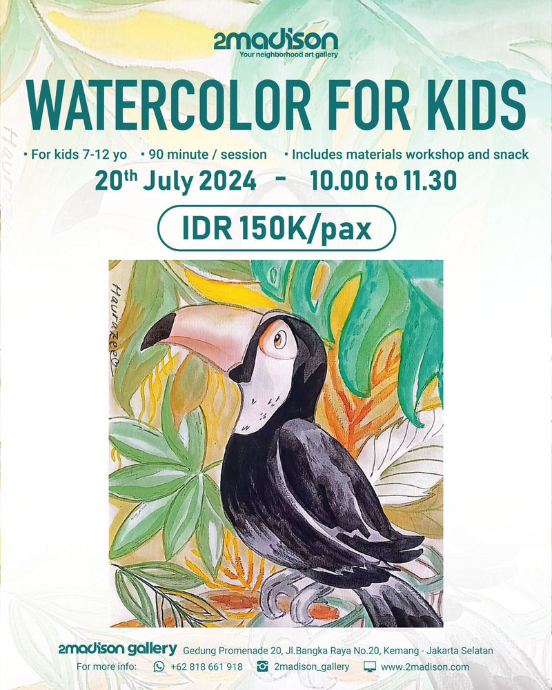 Art Class Watercolor For Kids "With Haura" 20 July 2024